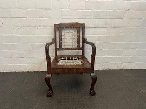 Wooden Riempie Armchairs - PRICE DROP