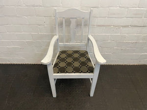 White Wooden Armchair - PRICE DROP