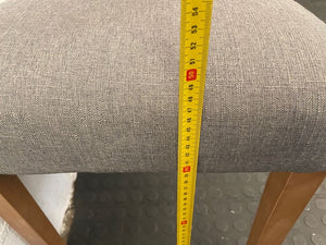 Grey Fabric Dining Chair - PRICE DROP