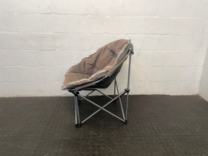 Brown Round Afritrail Moon Large Camp Chair