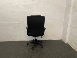 Black Pleather Office Chair