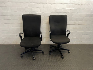 Black Highback Office Chair with Arms