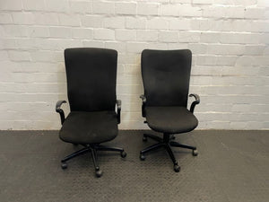Black Highback Office Chair with Arms