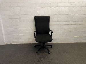 Black Highback Office Chair with Arms