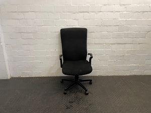 Black Highback Office Chair with Arms