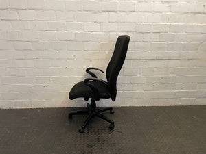Black Highback Office Chair with Arms