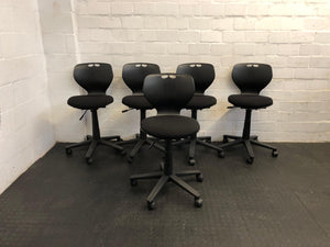 Modern Black Typist Chair