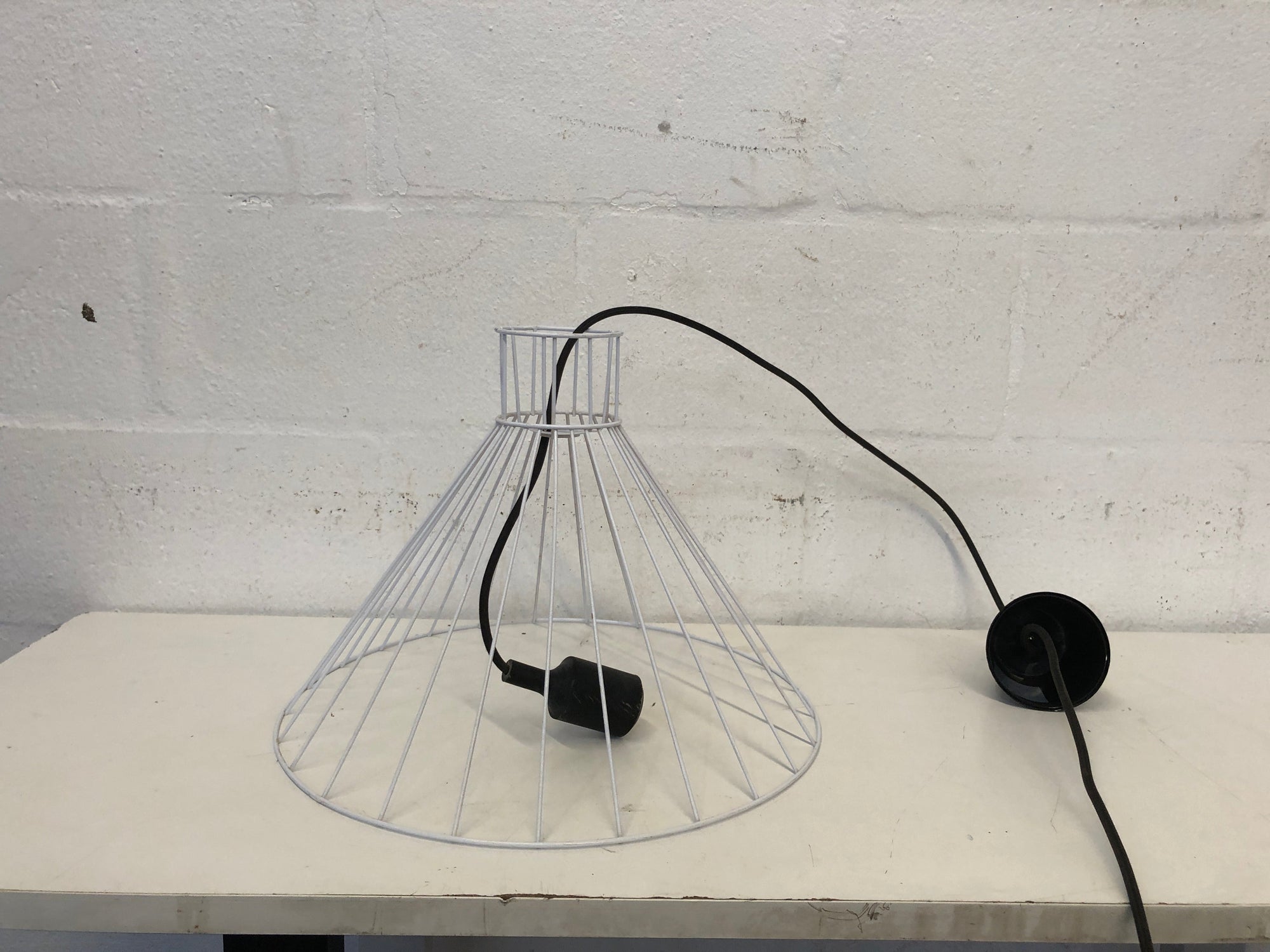 Black and White Wire Frame Light