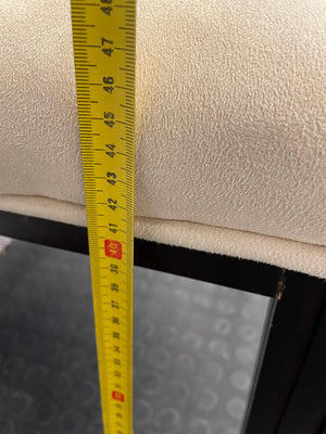 Suede Wooden Orange Material Dining Chair - PRICE DROP