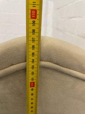 Suede Wooden Orange Material Dining Chair - PRICE DROP