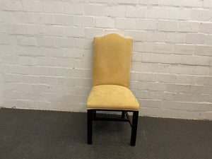 Suede Wooden Orange Material Dining Chair - PRICE DROP