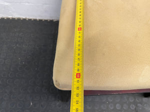 Suede Wooden Orange Material Dining Chair - PRICE DROP