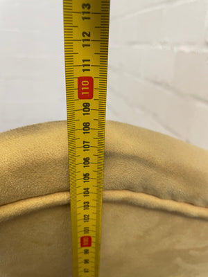 Suede Wooden Orange Material Dining Chair - PRICE DROP