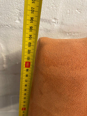 Suede Wooden Orange Material Dining Chair - PRICE DROP