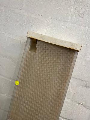 Fluorescent Light Fixture with Cover (Damaged Covers)
