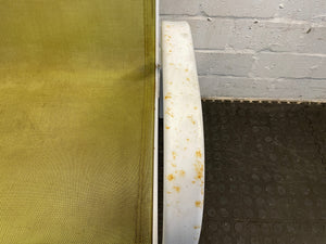 White Steel Frame Patio Chair