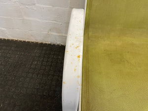 White Steel Frame Patio Chair