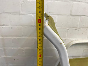 White Steel Frame Patio Chair