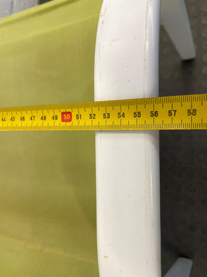 White Steel Frame Patio Chair