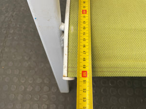 White Steel Frame Patio Chair