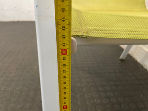 White Steel Frame Patio Chair