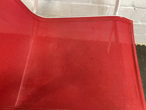 White Steel Frame Patio Chair