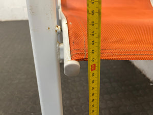 White Steel Frame Patio Chair