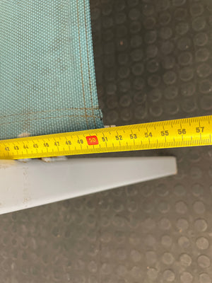 White Steel Frame Patio Chair