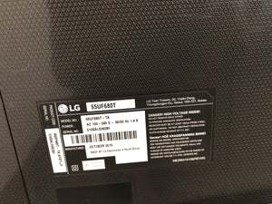 LG 65" TV 65UF680T (cracks at the back and faint line on screen) - PRICE DROP