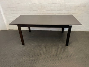 Dark Wood Extendable Dining Table - 2ndhandwarehouse.com