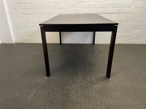 Dark Wood Extendable Dining Table - 2ndhandwarehouse.com