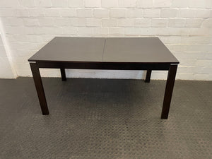 Dark Wood Extendable Dining Table - 2ndhandwarehouse.com