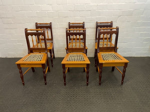 Yellow and Blackwood Riempie Dining Chair - PRICE DROP - 2ndhandwarehouse.com