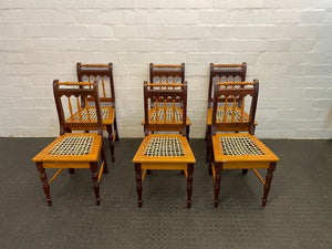 Yellow and Blackwood Riempie Dining Chair - PRICE DROP - 2ndhandwarehouse.com