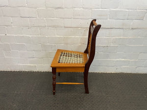 Yellow and Blackwood Riempie Dining Chair - PRICE DROP - 2ndhandwarehouse.com