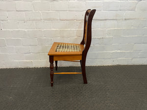 Yellow and Blackwood Riempie Dining Chair - PRICE DROP - 2ndhandwarehouse.com