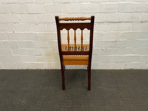 Yellow and Blackwood Riempie Dining Chair - PRICE DROP - 2ndhandwarehouse.com