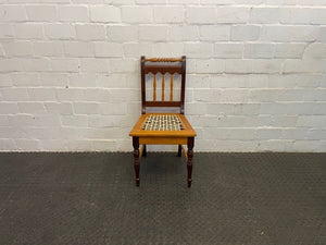 Yellow and Blackwood Riempie Dining Chair - PRICE DROP - 2ndhandwarehouse.com