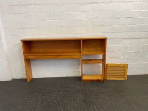 RHS Knotted Pine Headboard with Pedestal - PRICE DROP - 2ndhandwarehouse.com