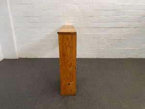 RHS Knotted Pine Headboard with Pedestal - PRICE DROP - 2ndhandwarehouse.com