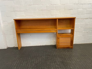 RHS Knotted Pine Headboard with Pedestal - PRICE DROP - 2ndhandwarehouse.com