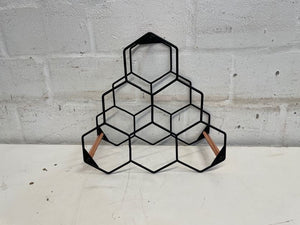 Three Tier Black Wine Rack