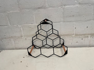 Three Tier Black Wine Rack