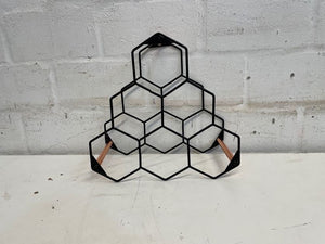 Three Tier Black Wine Rack