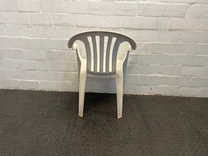 White Plastic Outdoor Chair