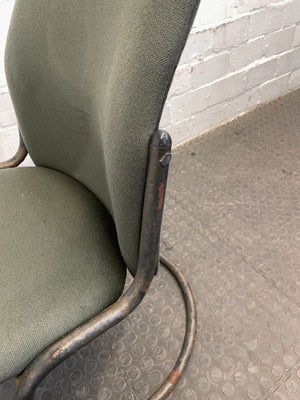 Black Office Visitors Chair (Faded/Rusted) - PRICE DROP