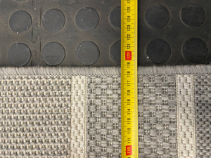 Grey Striped Carpet -  (1.7m x 1.2m) - PRICE DROP