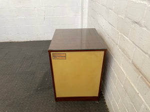 Brown 2 Drawer Office Credenza With Glass Top - PRICE DROP - 2ndhandwarehouse.com
