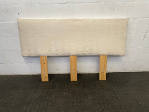 Cream Fabric Patterned Headboard - 2ndhandwarehouse.com