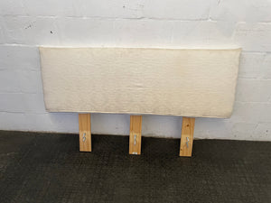 Cream Fabric Patterned Headboard - 2ndhandwarehouse.com